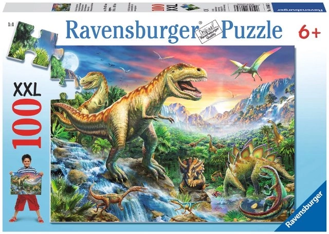 Ravensburger Puzzle V Dobách Dinosaurov XXL 100 Dielikov