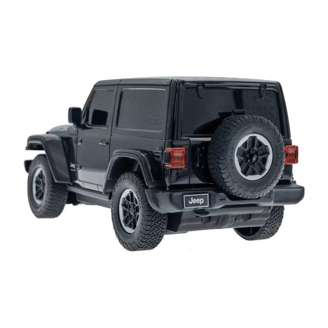 Diaľkovo ovládané auto Rastar Jeep Wrangler JL 1:24 čierne