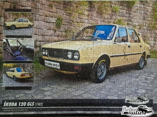 RETRO-AUTA puzzle Škoda 120 GLS 1982