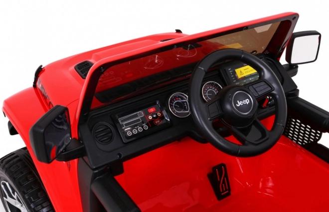 Detské elektrické autíčko Jeep Wrangler Rubicon Červené