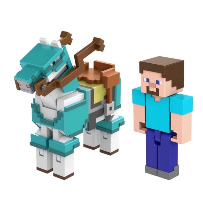 Figúrka Minecraft Steve a kôň