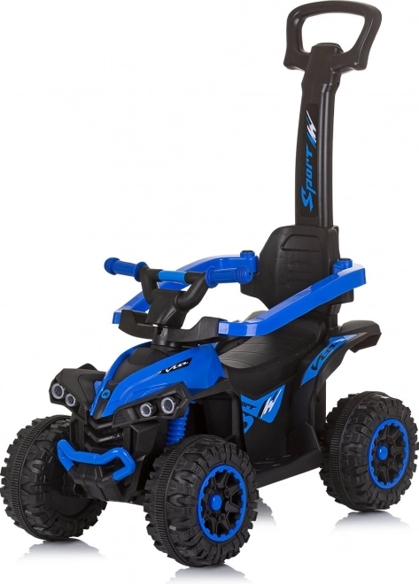 Chipolino odrážadlo s baldachýnom a vodiacou tyčou ATV modré