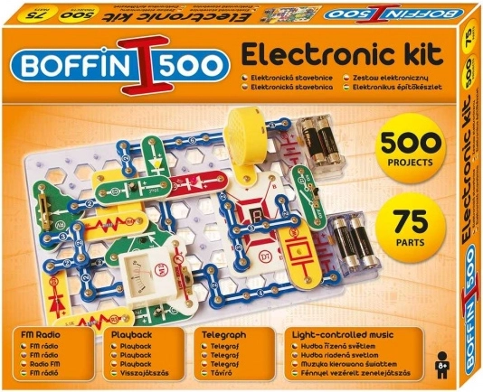 Elektronická stavebnica Boffin pre 500 projektov