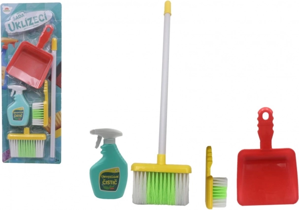 Upratovacia sada pre deti s doplnkami, plast, 5 dielov