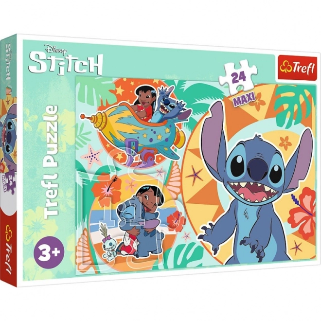 Puzzle Maxi 24 dielikov - Veselý deň s Lilo & Stitch