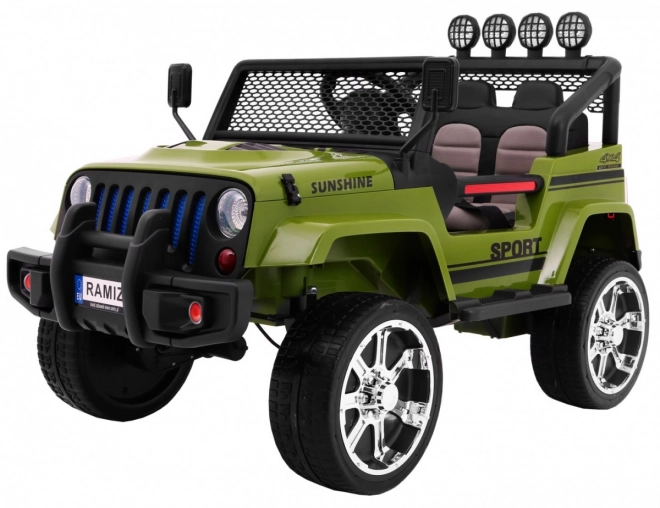 Terénne auto Raptor Drifter Green + Diaľkové ovládanie + Pohon 4x4 + Úložný priestor + Pomalý štart + MP3 LED dióda