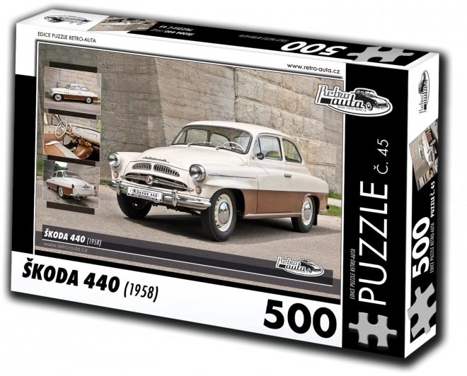 Puzzle RETRO-AUTA Škoda 440 (1958) 500 dielikov