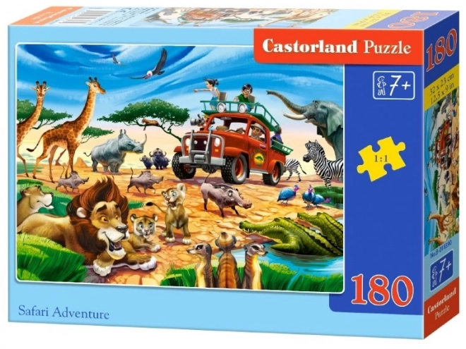 Puzzle Dobrodružstvo na safari 180 dielikov