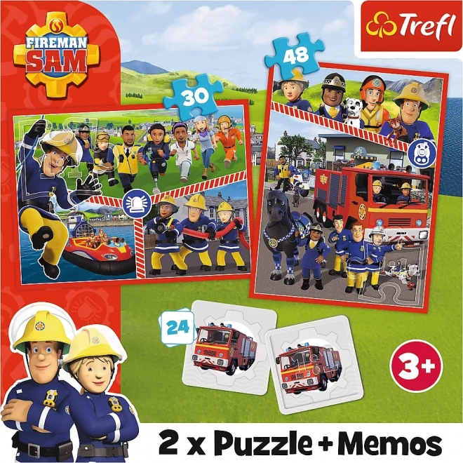 Puzzle a memo Hasič Sam