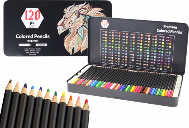 Sada prémiových pasteliek 120 kusov rôzne odtiene
