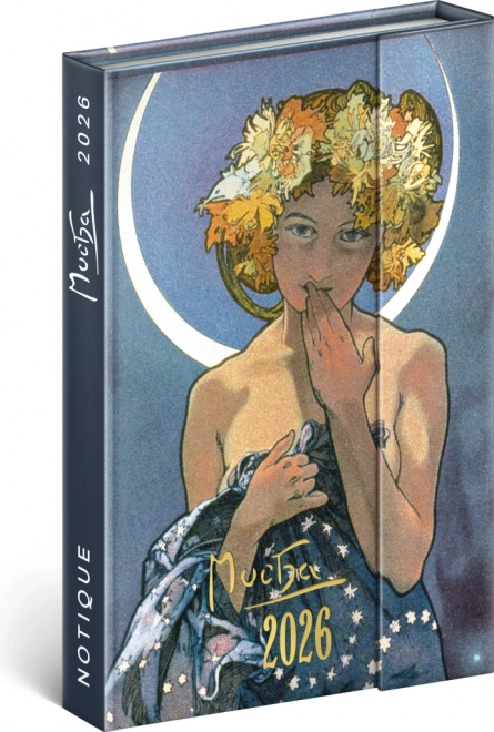Týždenný magnetický diár Alfons Mucha 2026