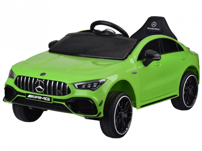 Detské elektrické auto Mercedes AMG CLA 45s s hojdačkovým efektom – Zelená
