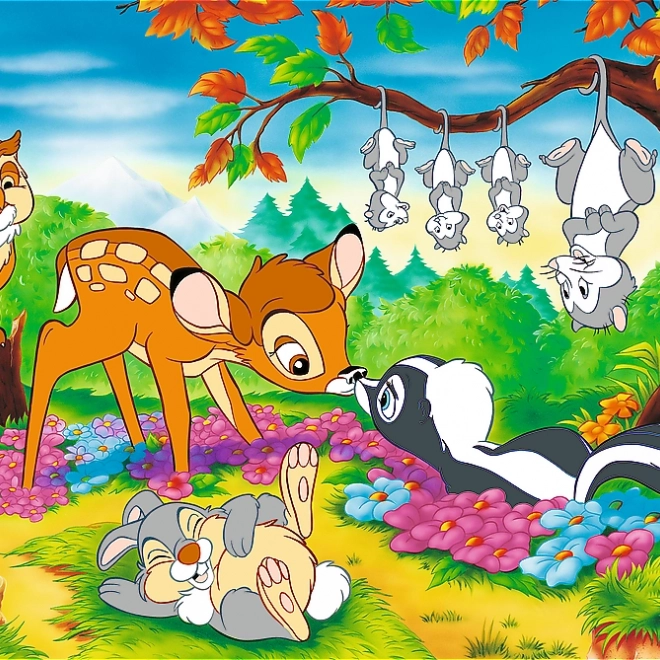 Puzzle Bambi a lesndateli 160 dielikov