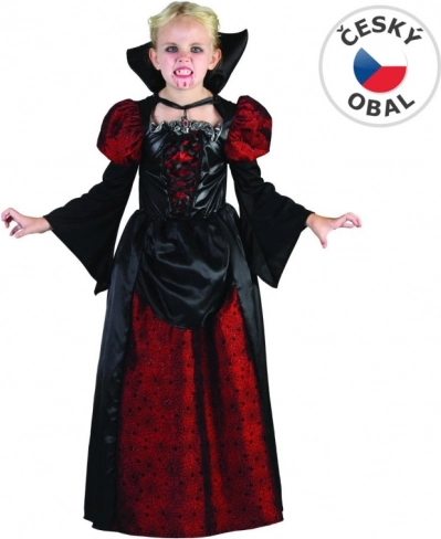 Kostým pre karneval upírka 130 - 140 cm