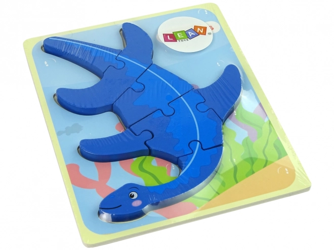 Drevené Puzzle Dinozaur Pterodaktyl a Pliosaurus