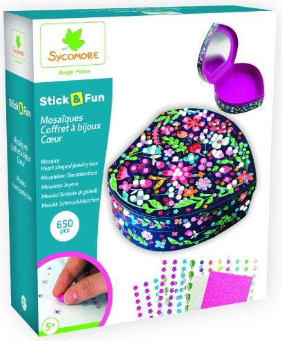 Stick & Fun - šperkovnica srdcový tvar