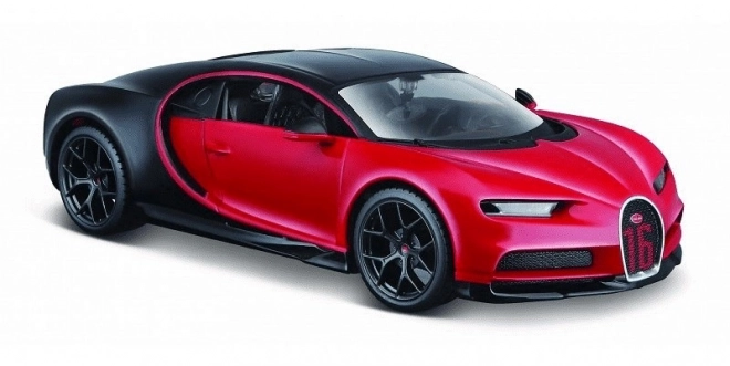 Model Bugatti Chiron Sport čierno-červený