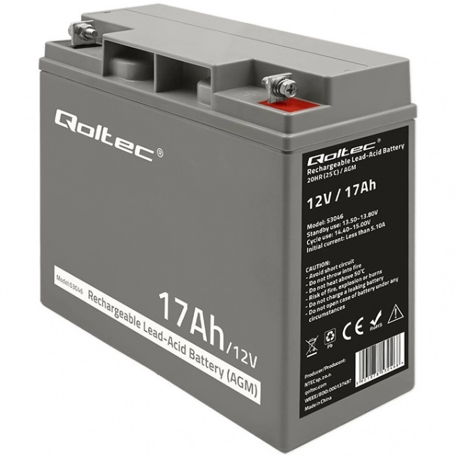 Stabilný zdroj energie AGM 12V 17Ah