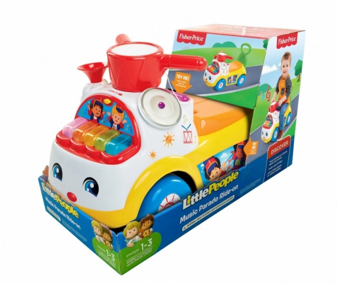 Odrážadlo Fisher Price - Hudobná Paráda žlté