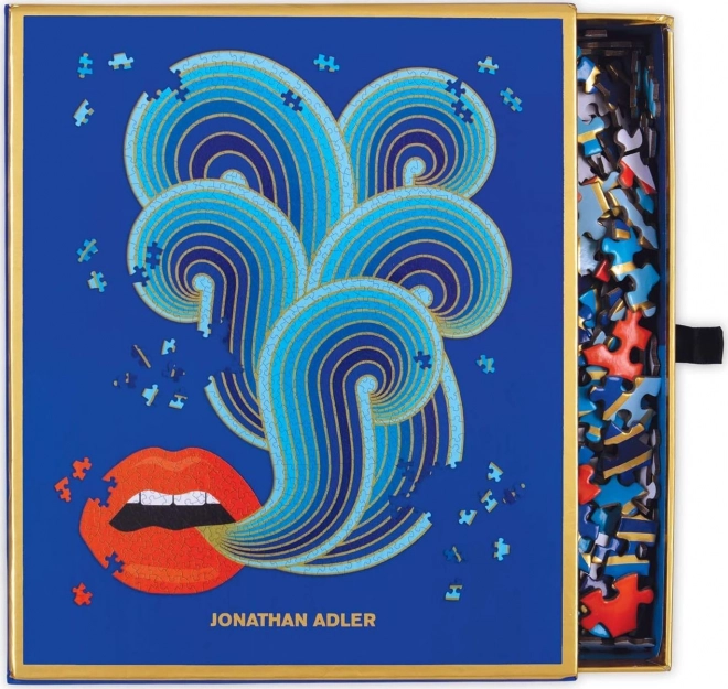 Metalické puzzle Jonathan Adler: Rty 750 dielikov