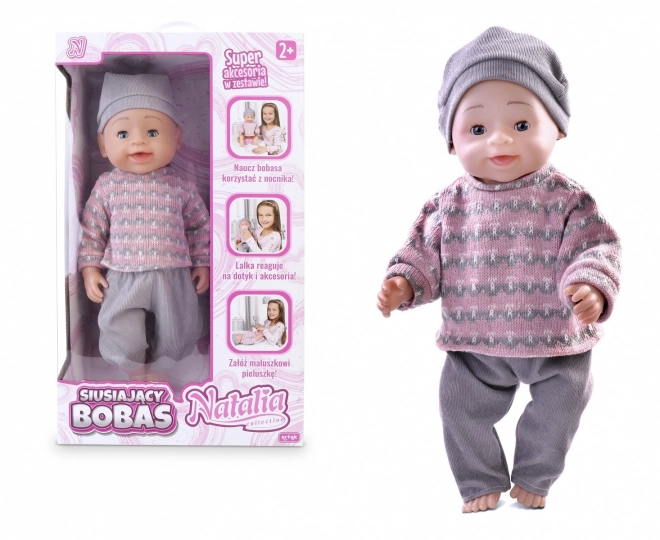 Interaktívna bábika bábätko so zaujímavými funkciami od Natalia Collection