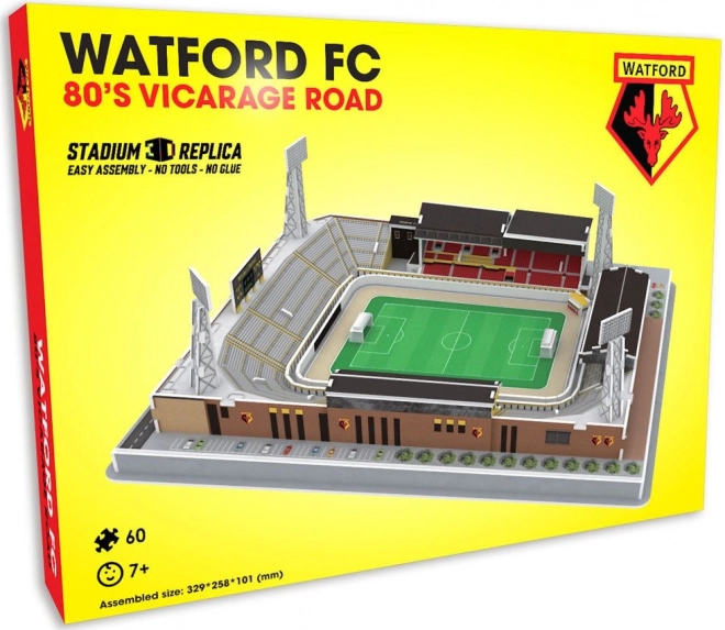 3D puzzle futbalový štadión Vicarage Road Watford