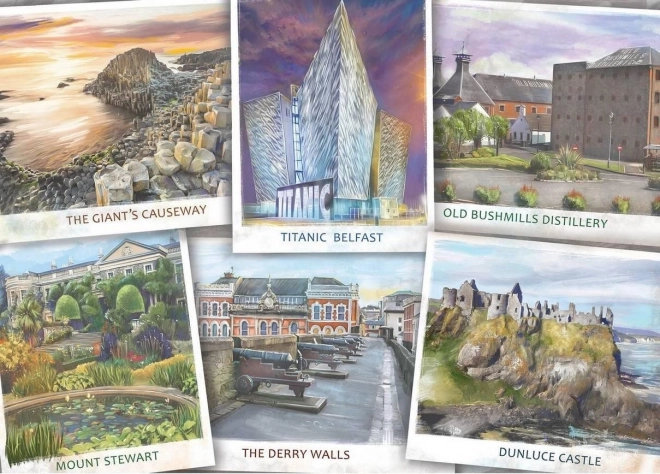Puzzle Navštívte Severné Írsko 1000 dielikov