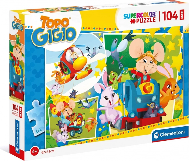 Clementoni puzzle Myšák Gigio MAXI 104 dielikov