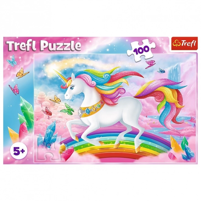 Trefl Puzzle 100 dielikov V kryštáľovom svete jednorožcov