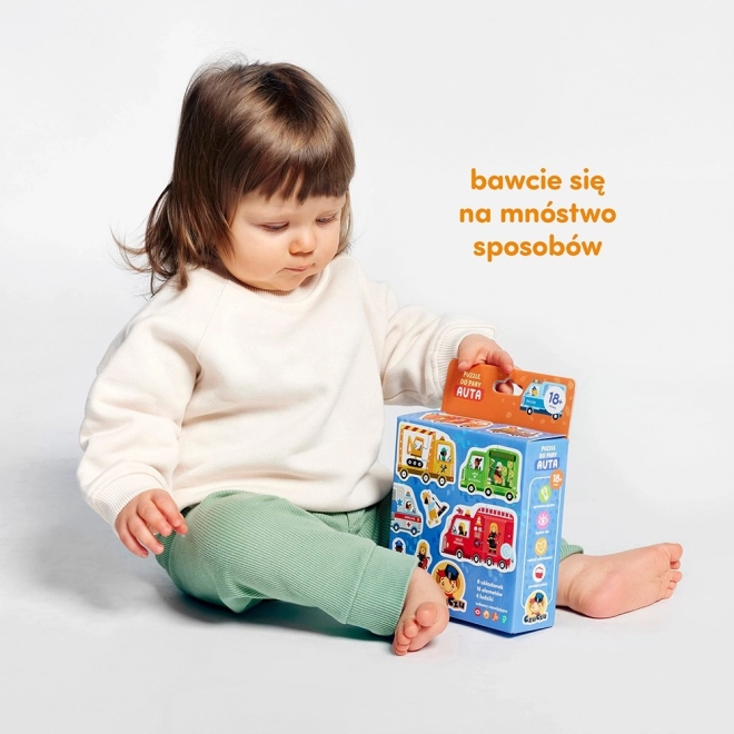 Puzzle na spájanie - Autá