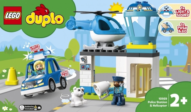 Lego Duplo policajná stanica a vrtuľník