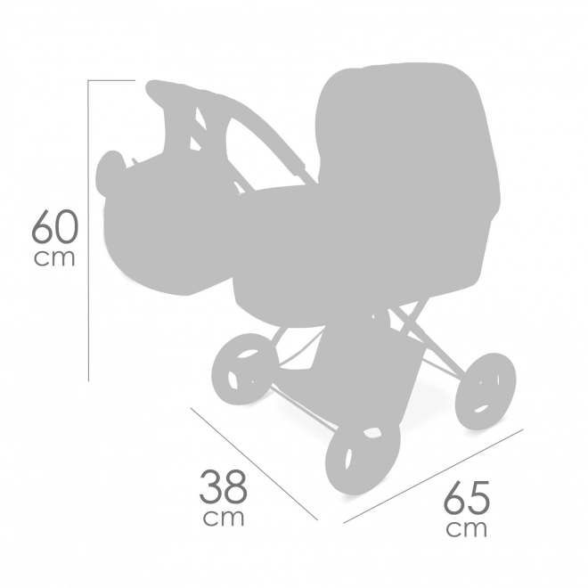 Skládací kočík pre bábiky s batôžkom Koala 2024 - 60 cm