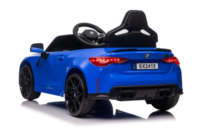 Elektrické auto BMW M4 modré