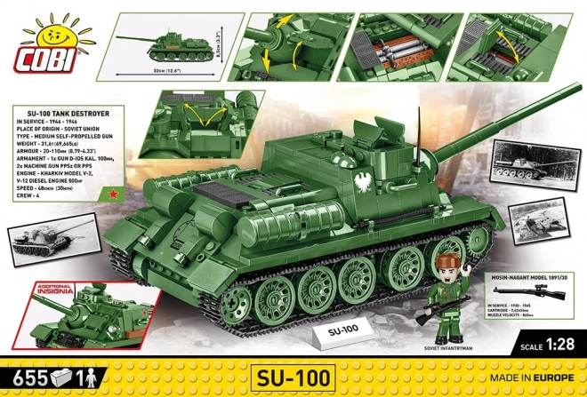 Stíhač tankov SU-100 z 2. svetovej vojny