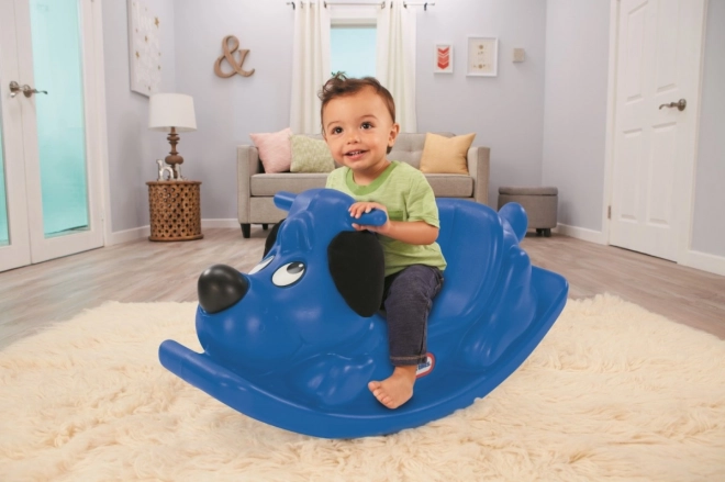 Little Tikes hojdací psík modrý