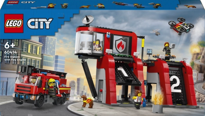 Lego City Hasičská stanica s hasičským vozidlom