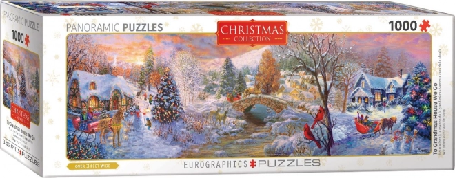 Eurographics Panoramatické puzzle Jedeme k babičke 1000 dielikov