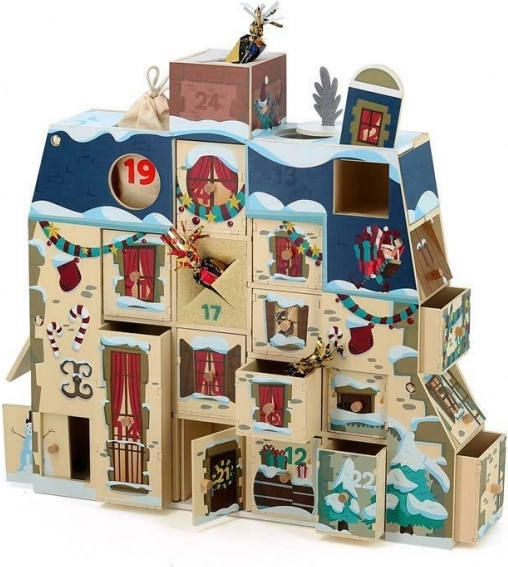 Vilac drevený adventný kalendár domček