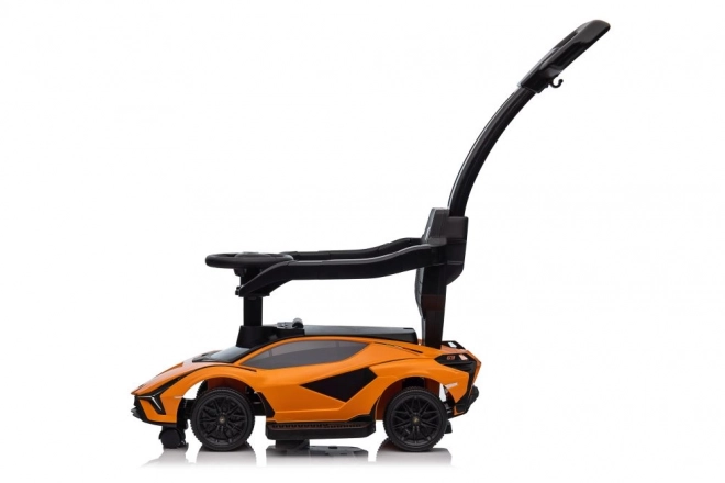 Jeździk s chodítkom Lamborghini Biele – Oranžové