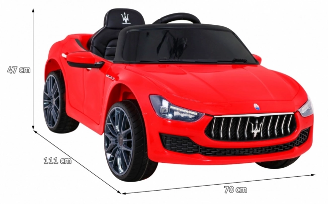 Maserati Ghibli na batériu pre deti červený