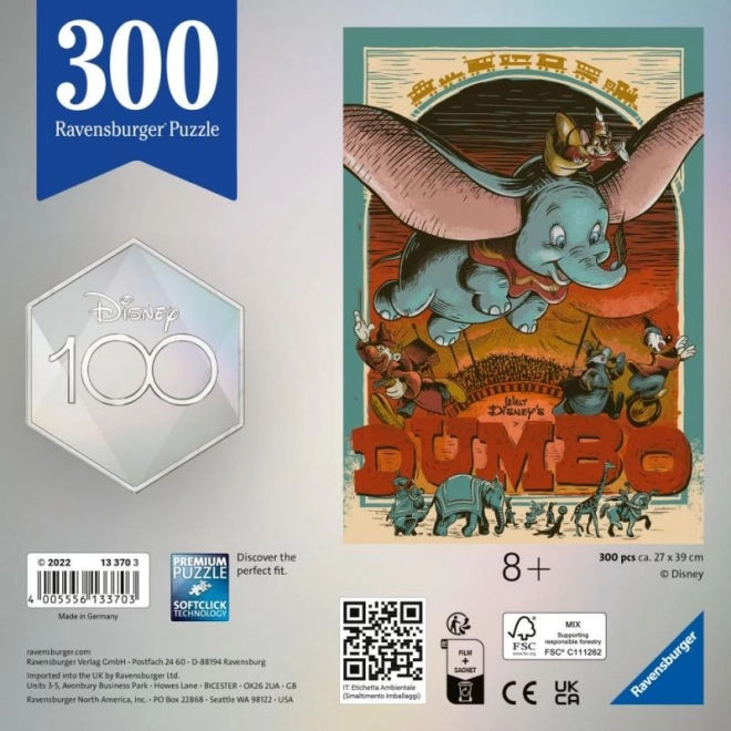 Ravensburger Puzzle Disney 100 rokov: Dumbo 300 dielikov