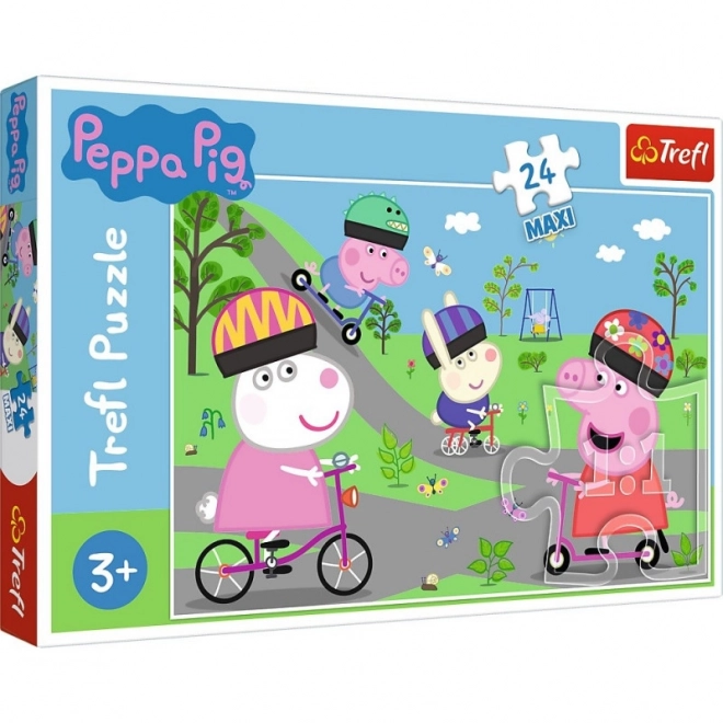 Puzzle Peppa Pig: Aktívny deň MAXI 24 dielikov