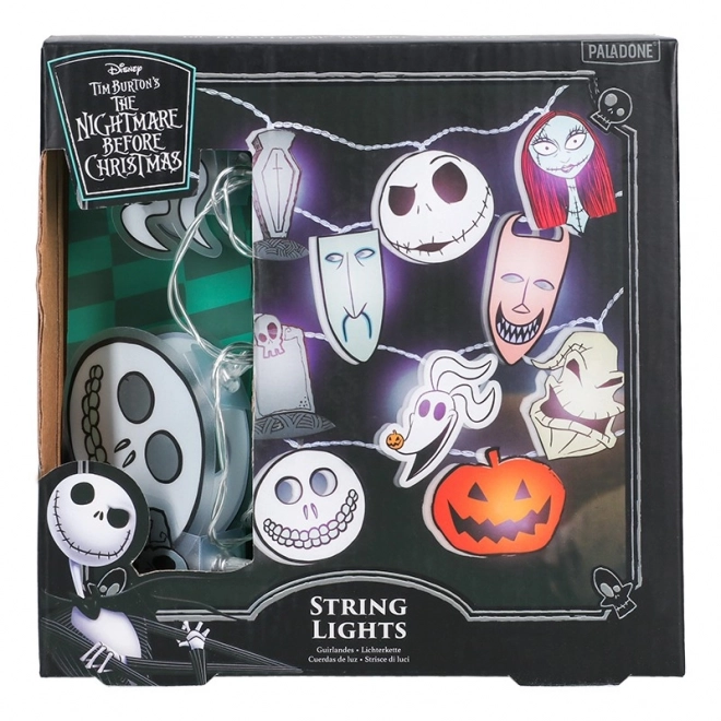 Svietiaci reťaz s motívom Nightmare Before Christmas
