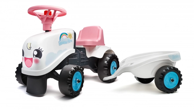 Traktor Rainbow s prívesom pre deti od 1 roka
