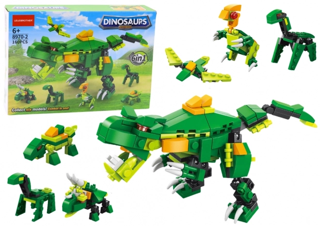 Stavebnica dinosaury 6v1 DIY súprava
