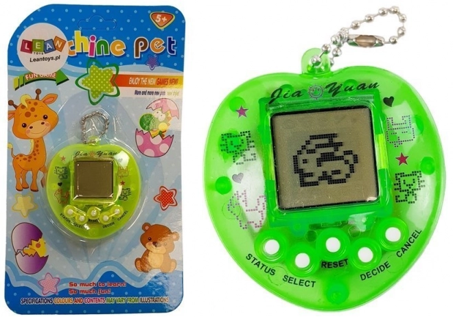 Elektronická hra Tamagotchi zelená s retiazkou