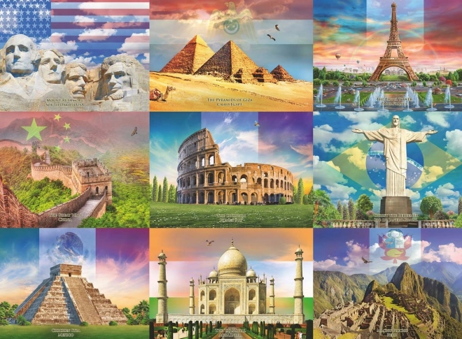 Detské puzzle Svetové pamiatky XXL