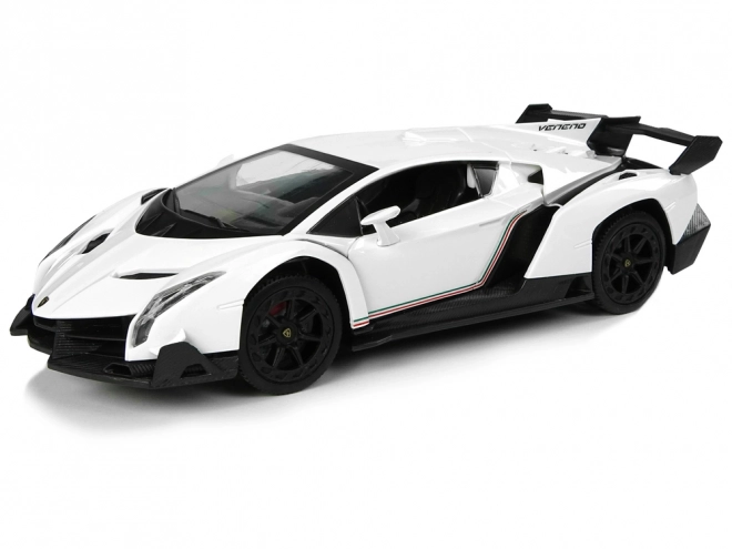 Diaľkovo ovládané športové auto Lamborghini Veneno biele