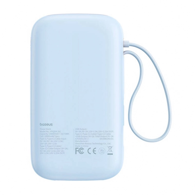 Powerbanka Baseus QPow2 20000mAh 30W modrá