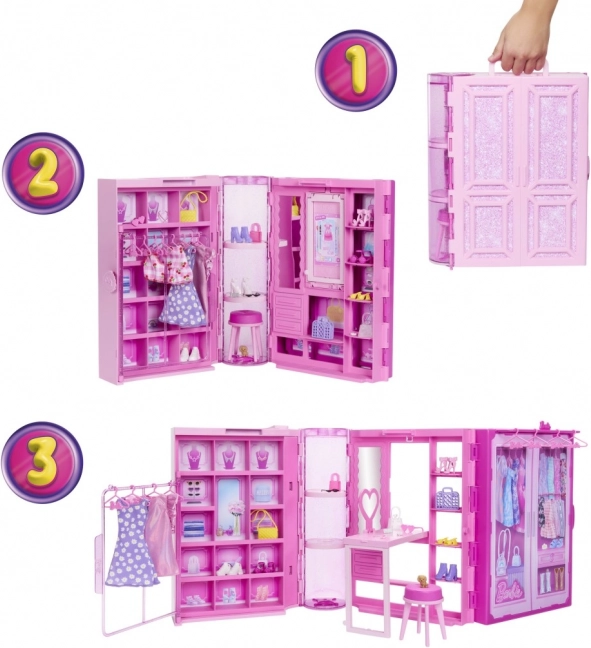 barbie šatník snov 3.0 s bábikou